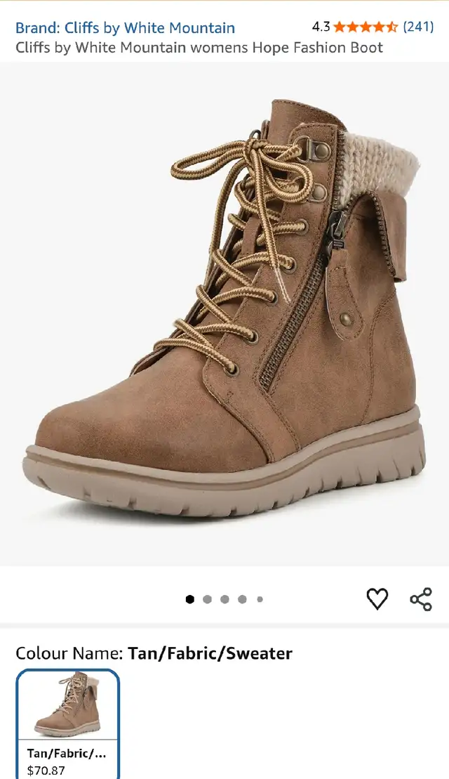 Cliffs by White Mountain Boots Size 9 Wide in Women's - Shoes in Markham / York Region - Image 2