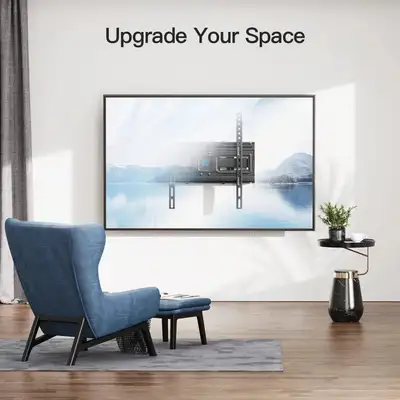 NEW-Full motion 26-65 TV wall mount, VESA 400mmX400mm.(Open box), View more