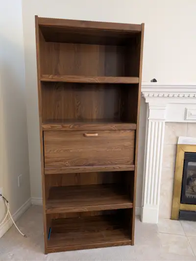 sturdy wood veneer bookshelf, View more