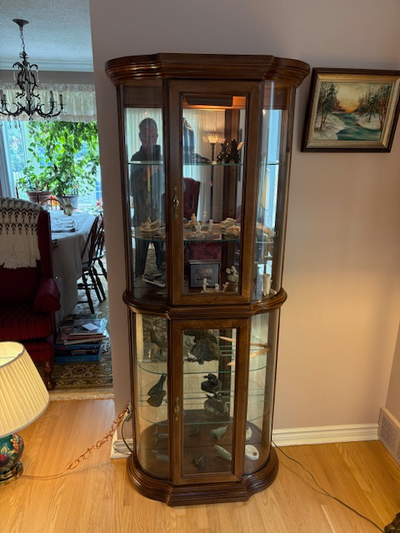 Wooden Curio Display Cabinet, View more