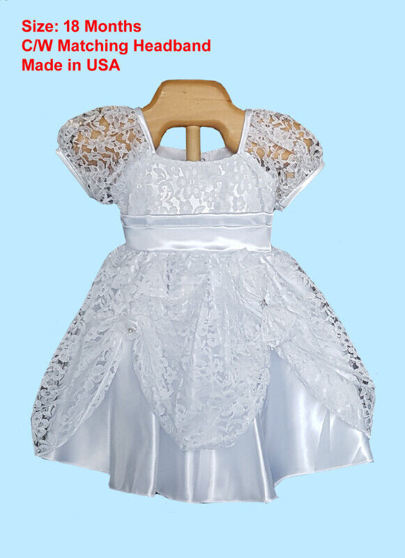 New/never been worn girl baptism gowns and christening dresses in Clothing - 6-9 Months in Mississauga / Peel Region - Image 4