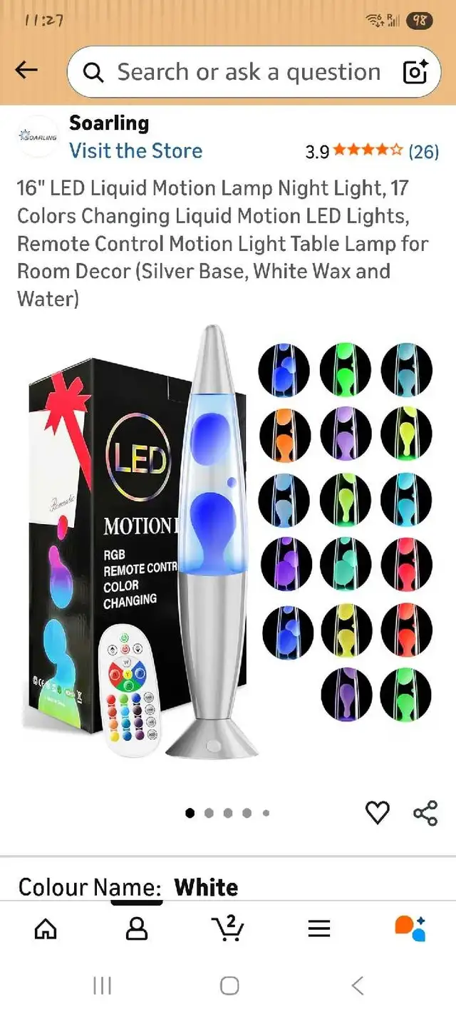 Soarling Lava Lamp in Indoor Lighting & Fans in Oshawa / Durham Region - Image 2
