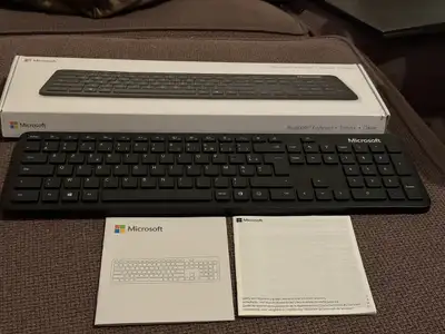 Microsoft Bluetooth Keyboard: Slim portable, View more