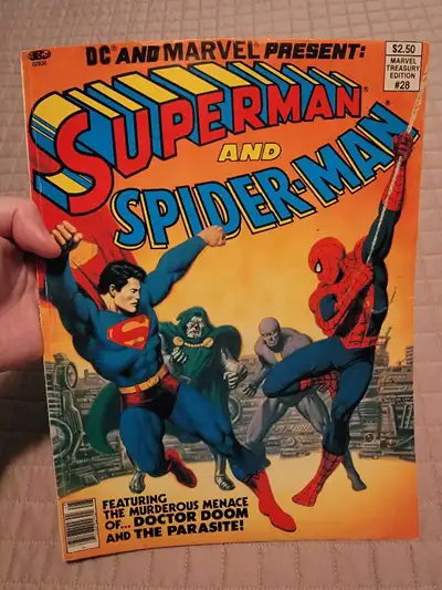 Marvel Treasury Edition #28 1981 SUPERMAN SPIDER-MAN, View more