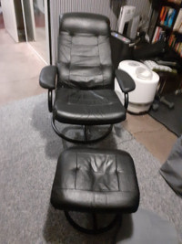 Reclining Lounge Chair and Ottoman