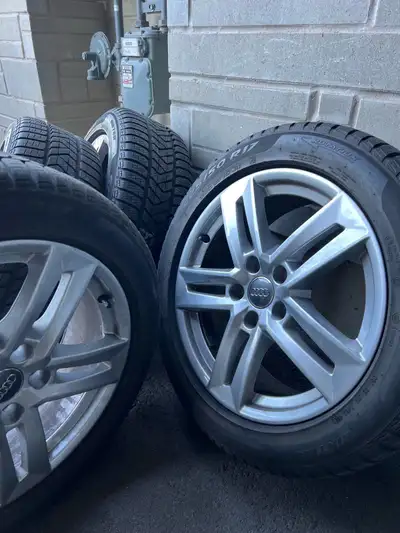 For sale: Audi A4 winter tire package. Will fit a variety of other Audi/VW models. 225/50R17 NON RUN...