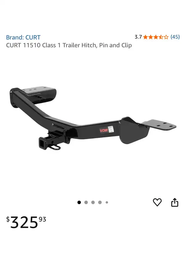 CURT 11510 Trailer Hitch Infiniti in Other in Hamilton - Image 3