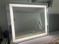 Frameless Led Lighted Vanity Mirror with Bluetooth