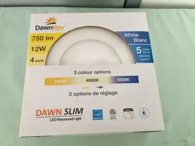 DawnRay LED Recessed Lighting (4" White) Dawn Slim - NEW, View more