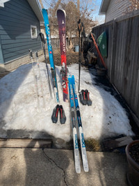 Atomic Telemark Skis 174 cmPoles 120cm
