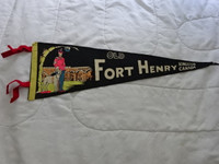 Vintage Fort Henry Kingston Ontario Felt Pennant