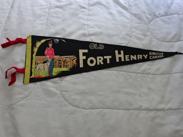 Vintage Fort Henry Kingston Ontario Felt Pennant in Arts & Collectibles in City of Toronto