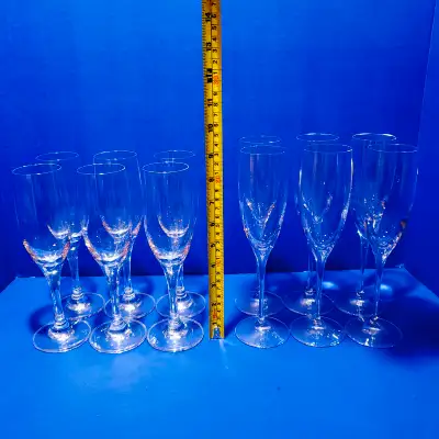 Champagne Flutes or Champagne Glasses Sets A & B - $1 Each, View more
