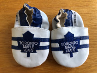 0-6 mos. NHL Toronto Maple Leafs Away Baby Shoes Slipper Booties