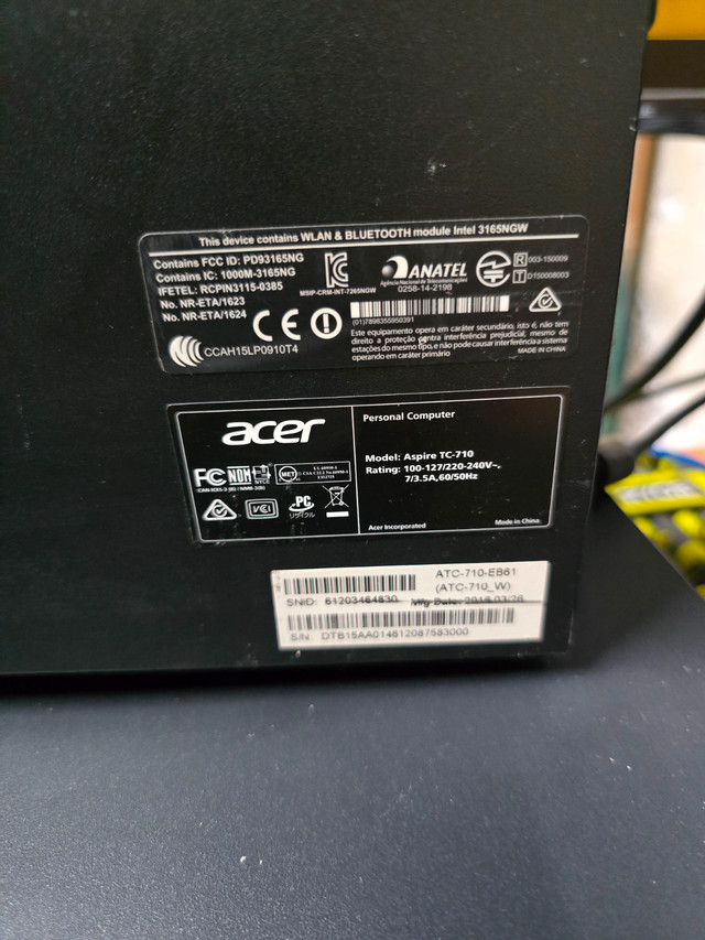 Acer Desktop i5 6th Gen 16GB, 256SSD in Desktop Computers in City of Toronto - Image 4