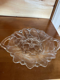 Crystal serving dishes