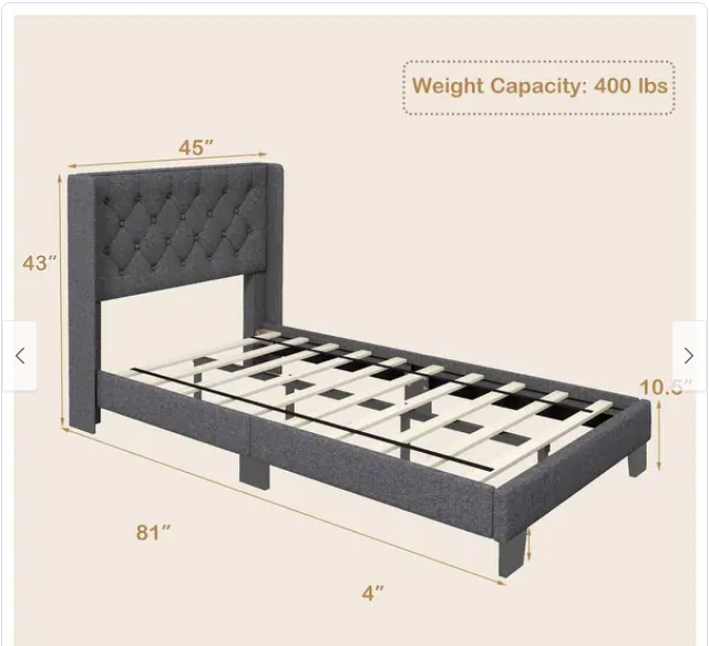 Tête de lit plateforme rembourrée in Beds & Mattresses in Québec City - Image 2