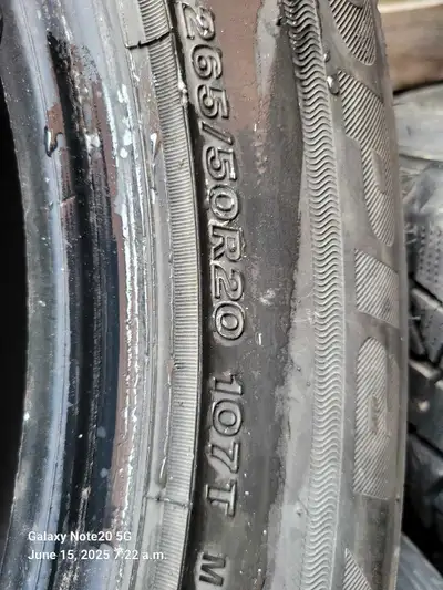 I have 2 tires with 70% treads intersted let me know exillent brand for trucks