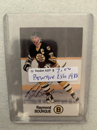 Ray Bourque 1988 Esso Hockey Card Bruins Showcase 319