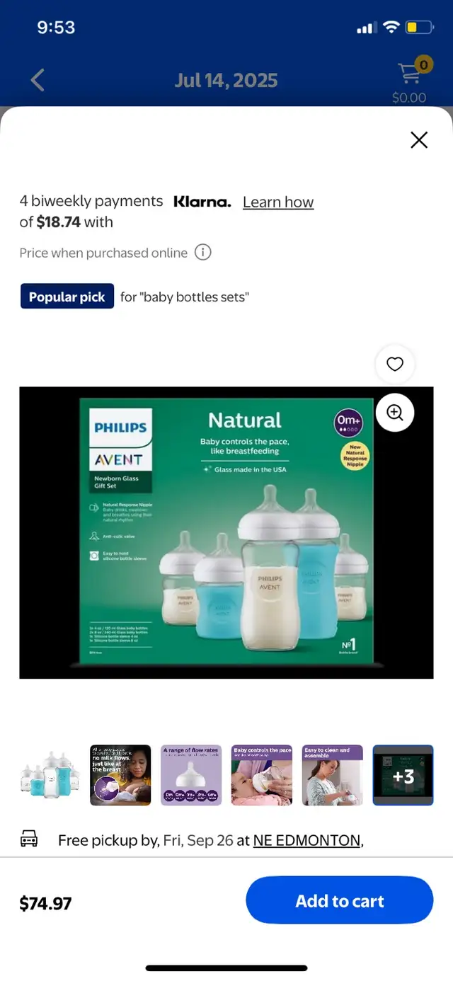 brand new Philip Avent glass bottle set63838168702979120