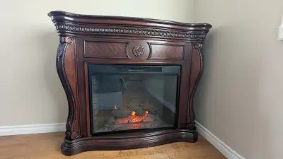 55” TV stand / Wall Mantel with Electric Fireplace, View more