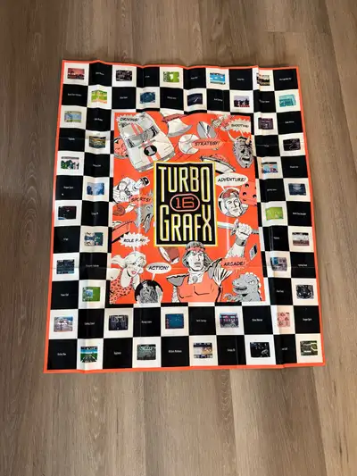 Selling a Vintage BEC TURBO 16 GRAFX promo poster - size 30” x 25 1/2” In like new condition Sells o...