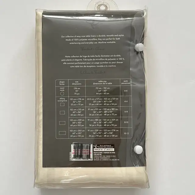 Brand New Microfibre Tablecloth ( Seats: 8-10) in Kitchen & Dining Wares in Edmonton - Image 4