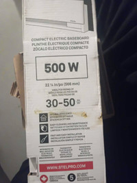 Prima stelpro 500 W , chauffage électique neuf dans la boite