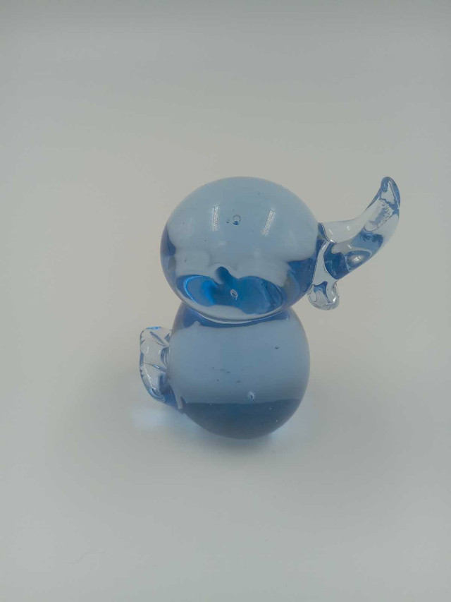 Duck paperweight in blue in Arts & Collectibles in St. Catharines