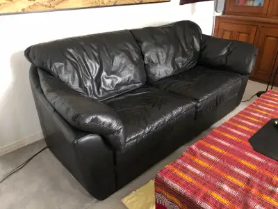 Leather couch, View more
