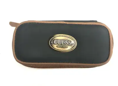 RARE vintage GUESS watch zipper case / pouch. Good condition.