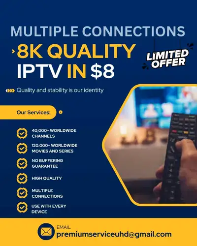 Premium IPTV Channels - Most Stable View, View more