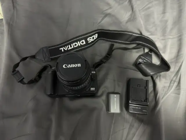 Cannon camera EOS 350D with 18-55 mm lens in Cameras & Camcorders in City of Toronto - Image 2