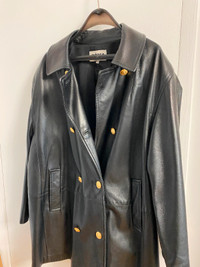 Womens Genuine Black Leather Jacket- Arrow Leathercare