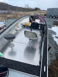 16ft SC 40 HP  , with trailer 