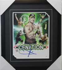 John Cena signed autograph WWE WWF wrestling 11x14 framed