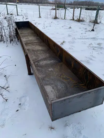 Now taking orders for grain troughs 20’ long $1500 per feeder