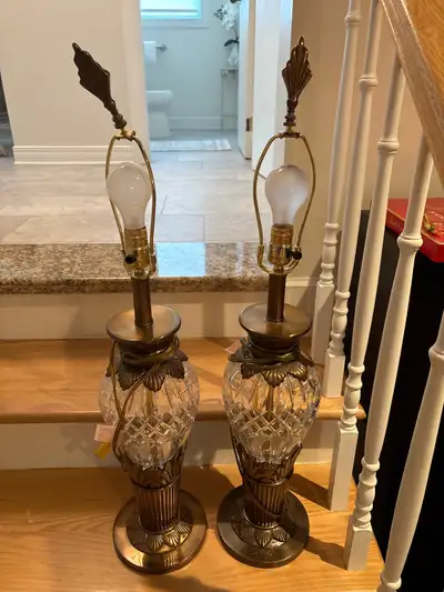 crystal and bronze lamps, View more