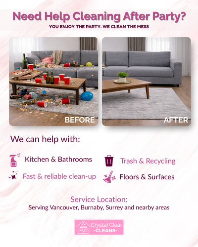 After Party Cleaning Service Vancouver Fast Clean Up, View more