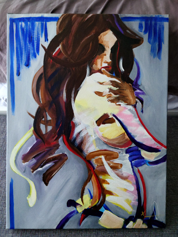 Abstract Painting of Woman in Arts & Collectibles in Abbotsford