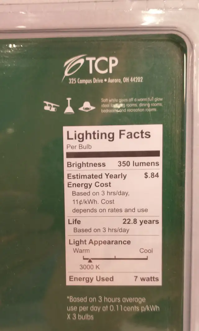 TCP dimmable LED light bulbs in Indoor Lighting & Fans in Ottawa - Image 5