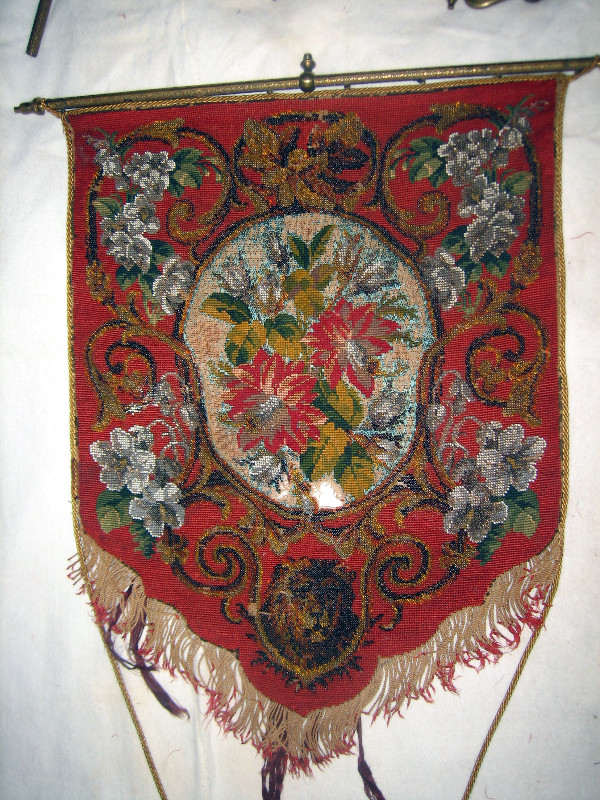 Antique Fire  Screen textile in Arts & Collectibles in City of Toronto