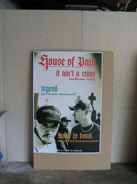 House of Pain 1994 It Ain't A Crime 3.5 x 5' BUS SHELTER POSTER