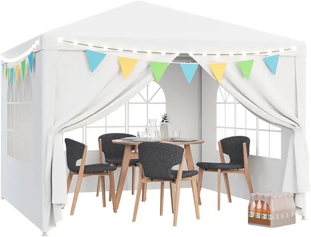 10'x10' Outdoor Canopy Tent Patio Gazebo Party Wedding Tent in Patio & Garden Furniture in Mississauga / Peel Region - Image 2