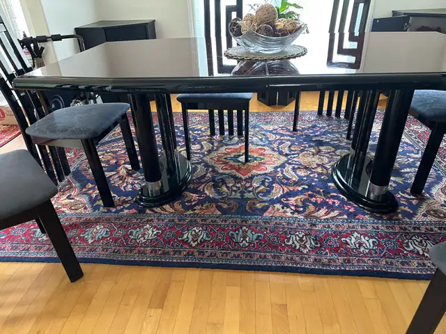 Dinning Room Table and Glass China Cabinet w/ High Gloss Cabinet in Dining Tables & Sets in Bedford - Image 9