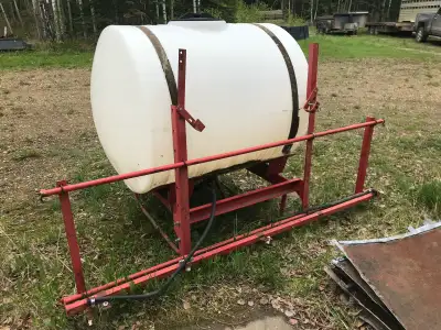175 Gallon tank on 3 point hitch mount with PTO drive pump and boomless nozzles. Bought 3 years ago...