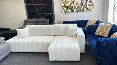 Boucle Sectional Sofa, View more