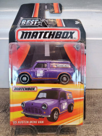 1:64 Diecast Matchbox 1965 Austin Mini Van Purple