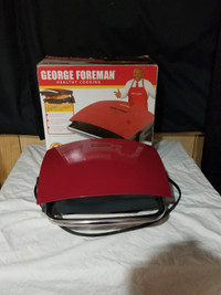 George Foreman Grill, for thick grilling, melting tops