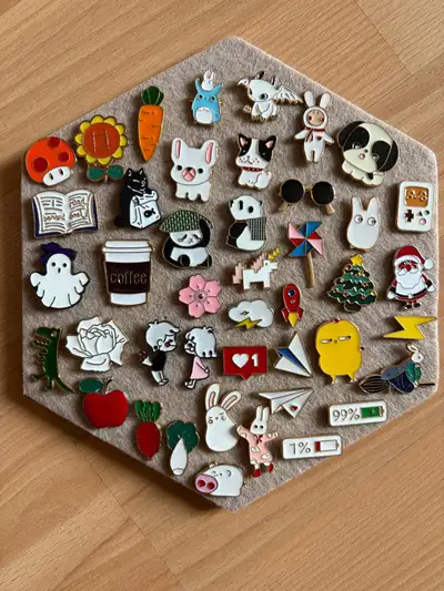 Various Pins $3 each firm, View more
